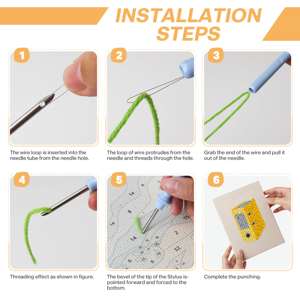 Stationery & Tools 9 | Mini Punch Needle Kit