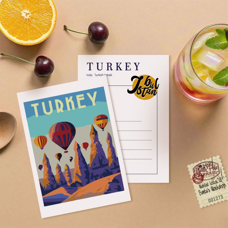 5 Postcards – World trip Set | Paint by Number