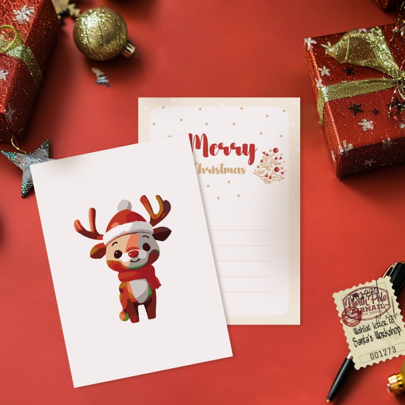 5 Postcards – Christmas Set | Paint by Number