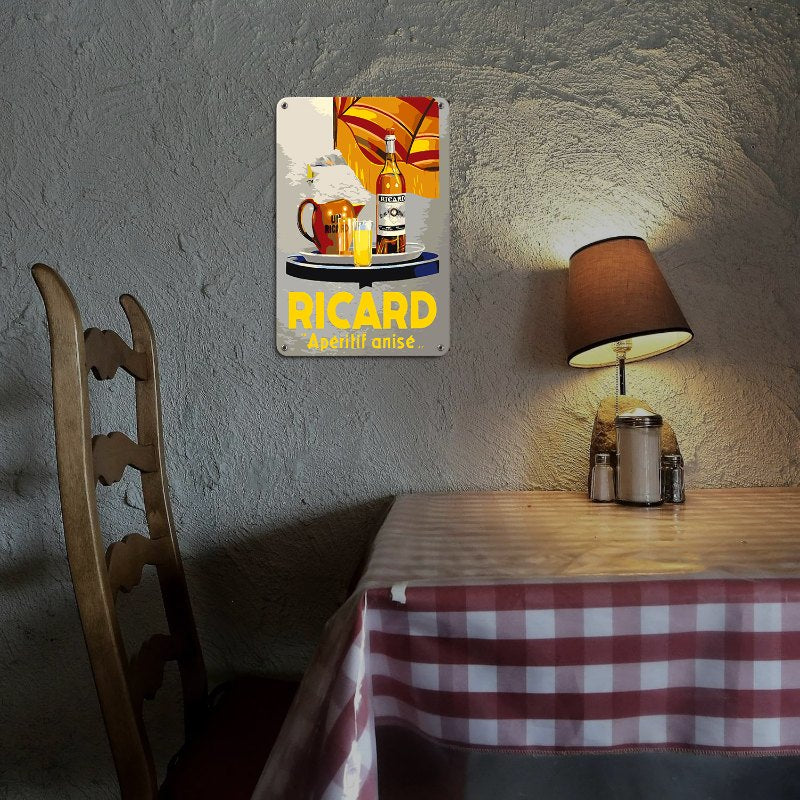Metal Paint by Number Poster – Ricard Aperitif