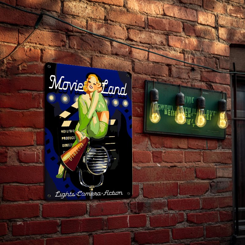 Metal Paint by Number Poster – Movieland