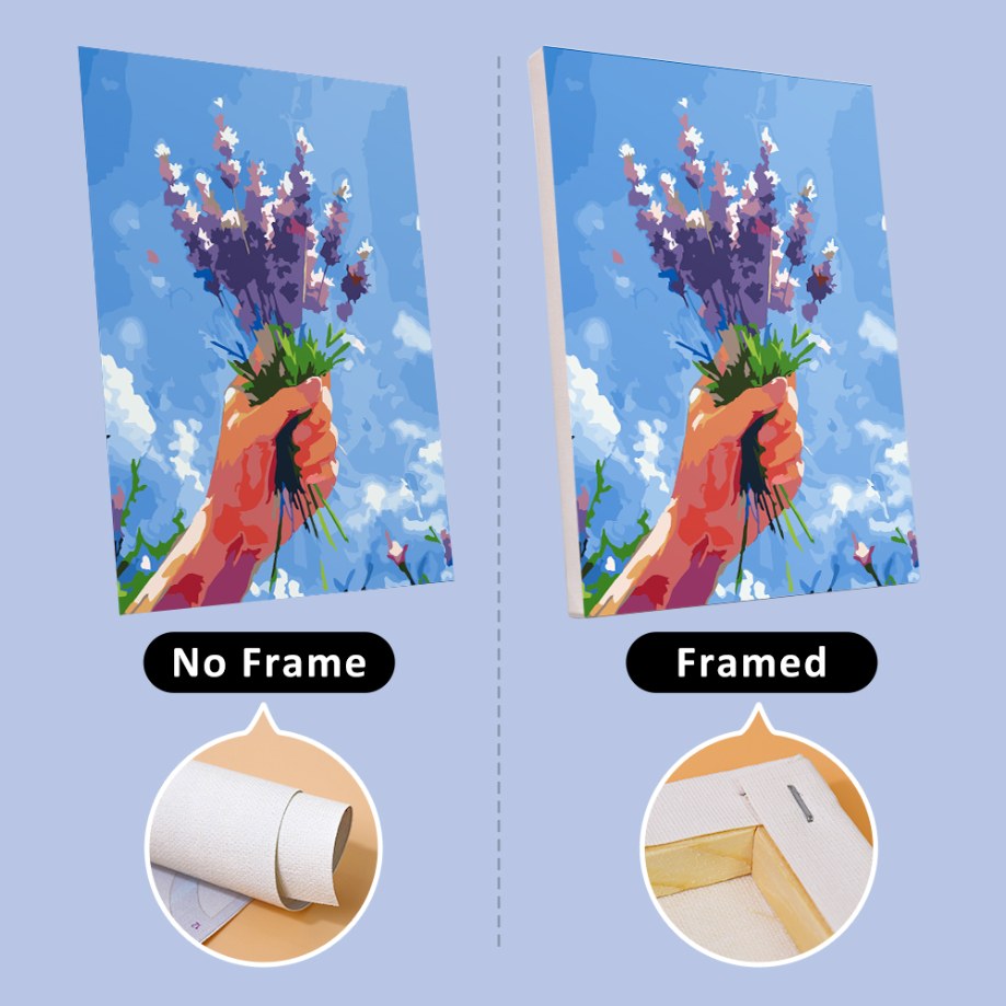 6 Mini Paintings - Bouquets in the Sky Set