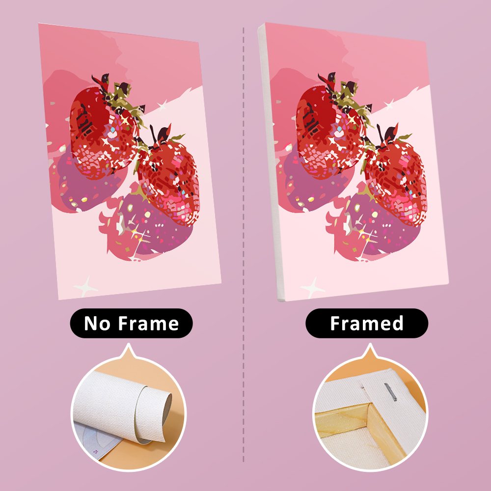 6 Mini Paintings - Disco Fruit Set