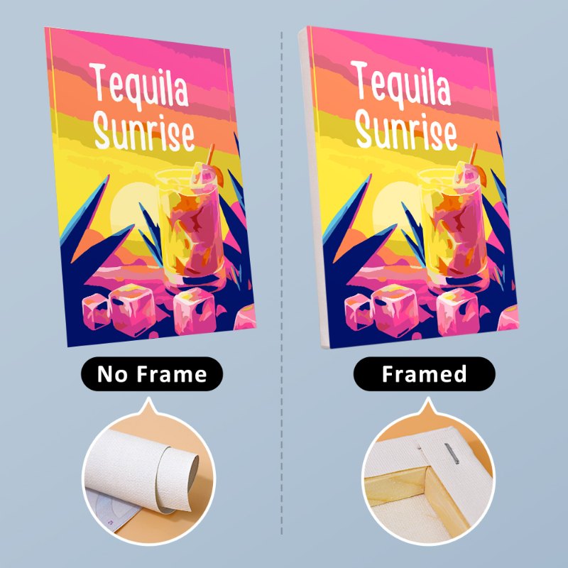 6 Mini Paintings - Happy Hour Cocktail Set