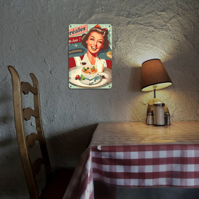 Metal Paint by Number Poster – Breakfast