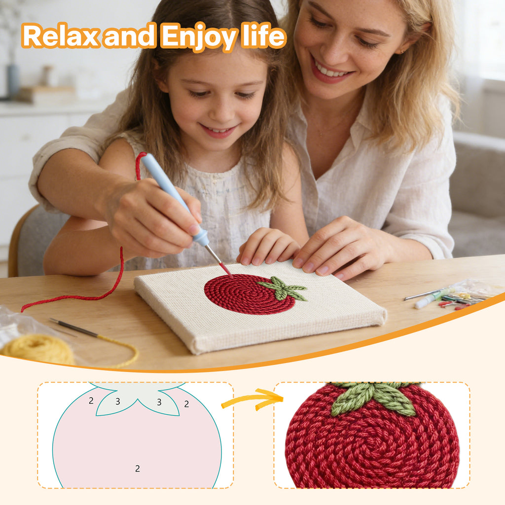 Fruits & Vegetables 16 | Mini Punch Needle Kit