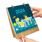 2026 Paint by Numbers desk Calendar | Deluxe Cocktail Edition