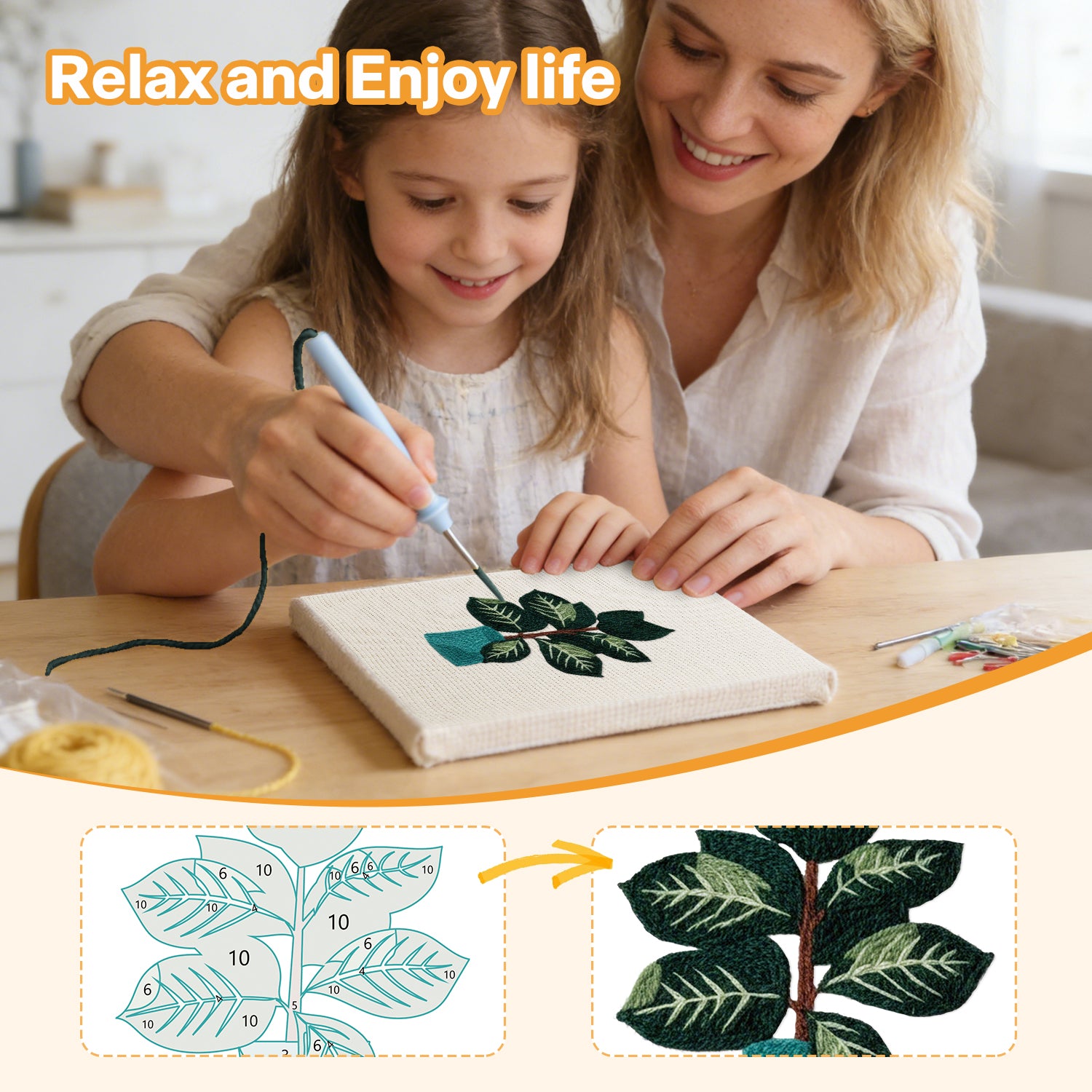 Potted Plants 9 | Mini Punch Needle Kit
