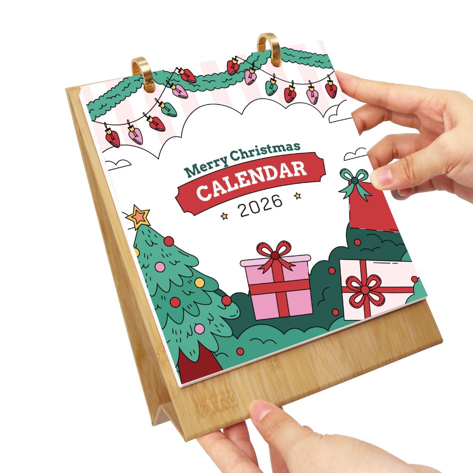 2026 Paint by Numbers desk Calendar | Merry Christmas Edition