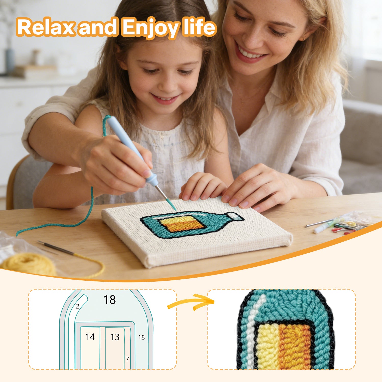 Snacks & Desserts 28 | Mini Punch Needle Kit