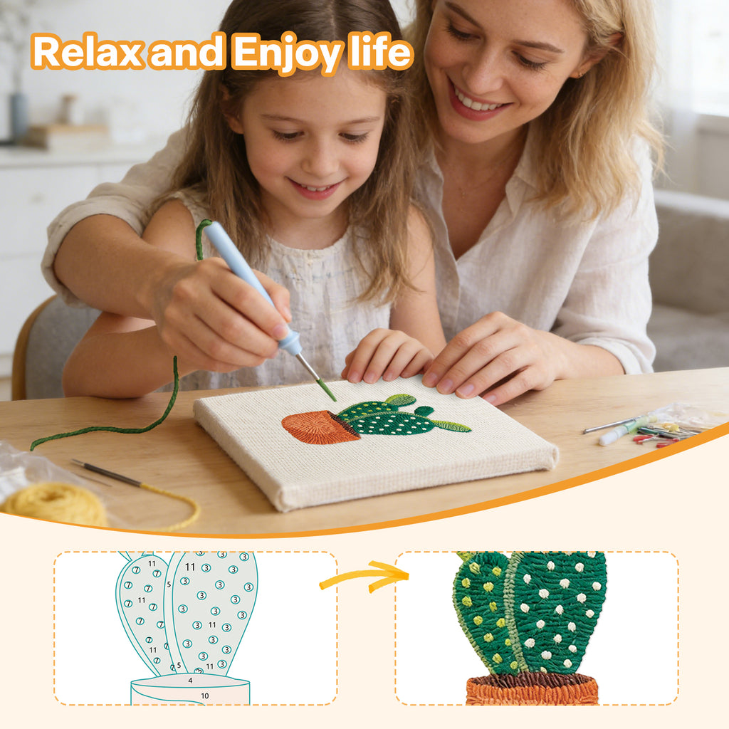 Potted Plants 16 | Mini Punch Needle Kit