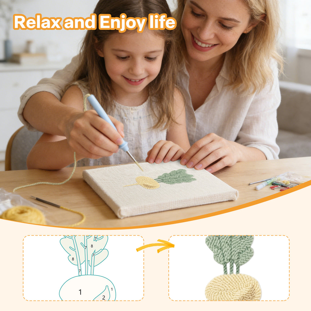Fruits & Vegetables 39 | Mini Punch Needle Kit