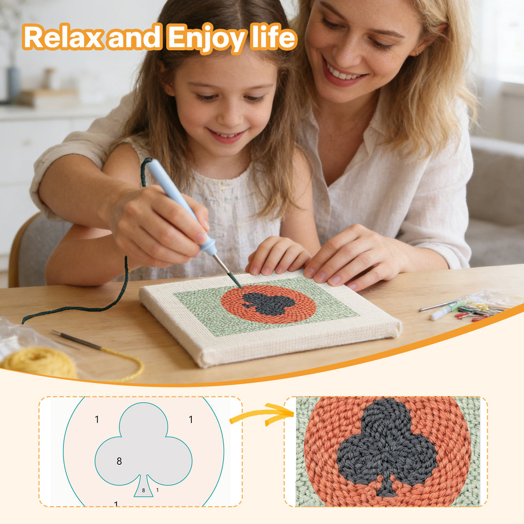 Playing Cards 2 | Mini Punch Needle Kit