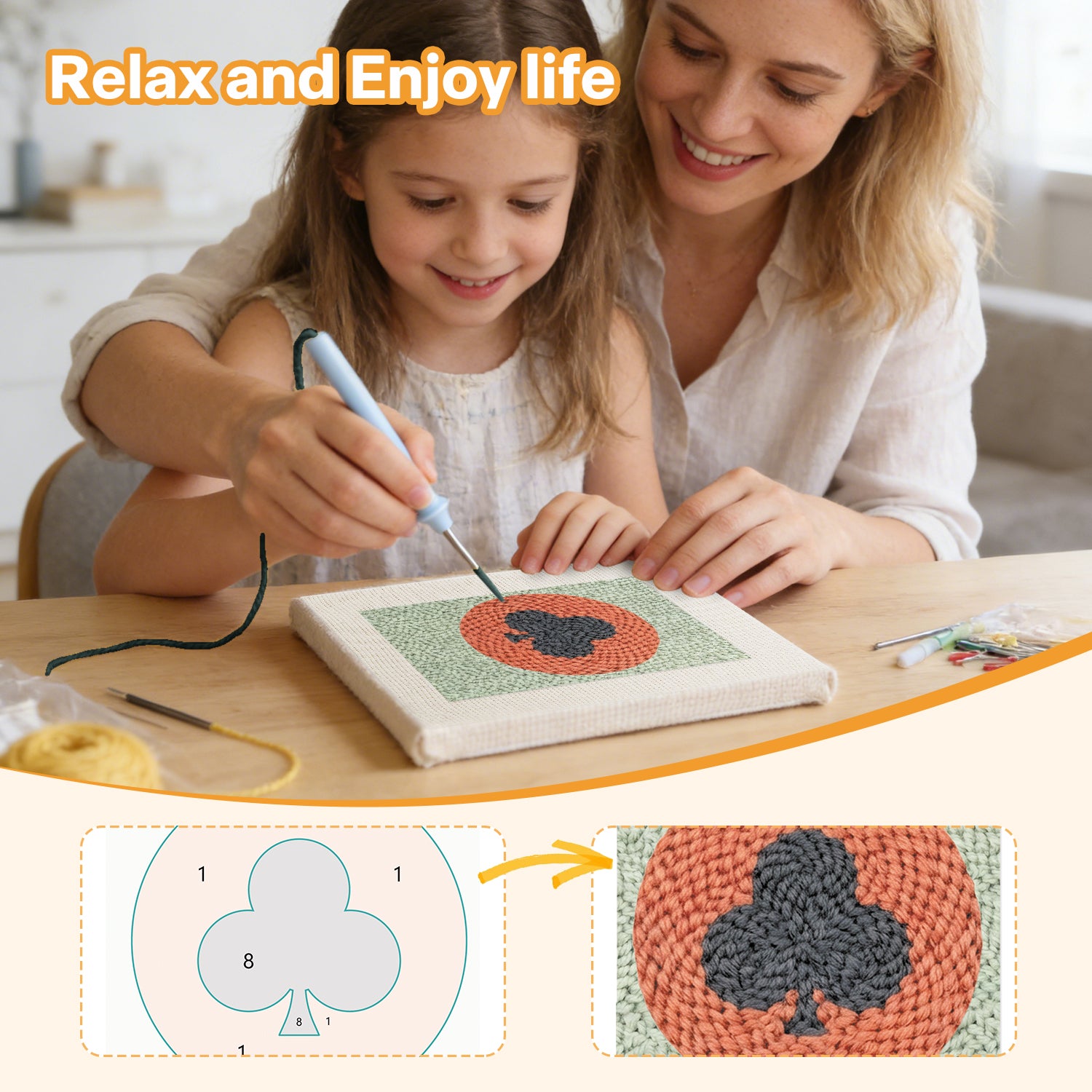 Playing Cards 2 | Mini Punch Needle Kit