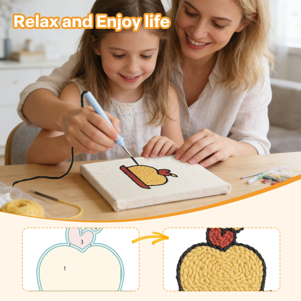 Snacks & Desserts 6 | Mini Punch Needle Kit