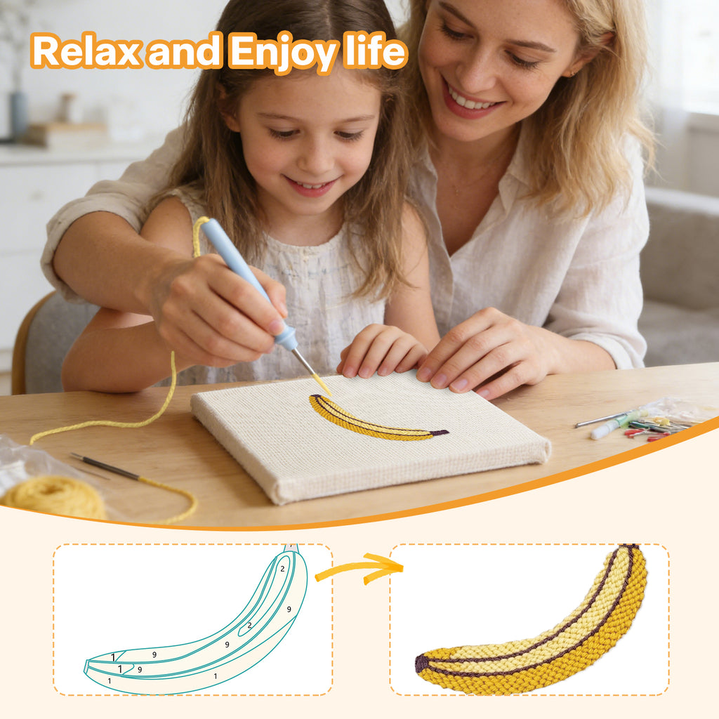Fruits & Vegetables 25 | Mini Punch Needle Kit