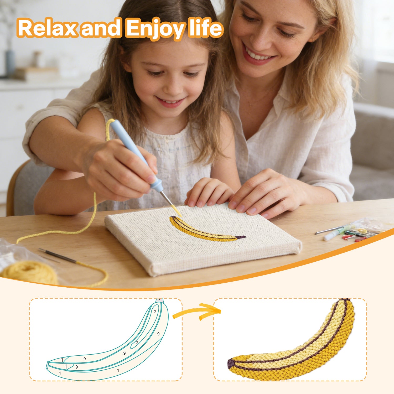 Fruits & Vegetables 25 | Mini Punch Needle Kit