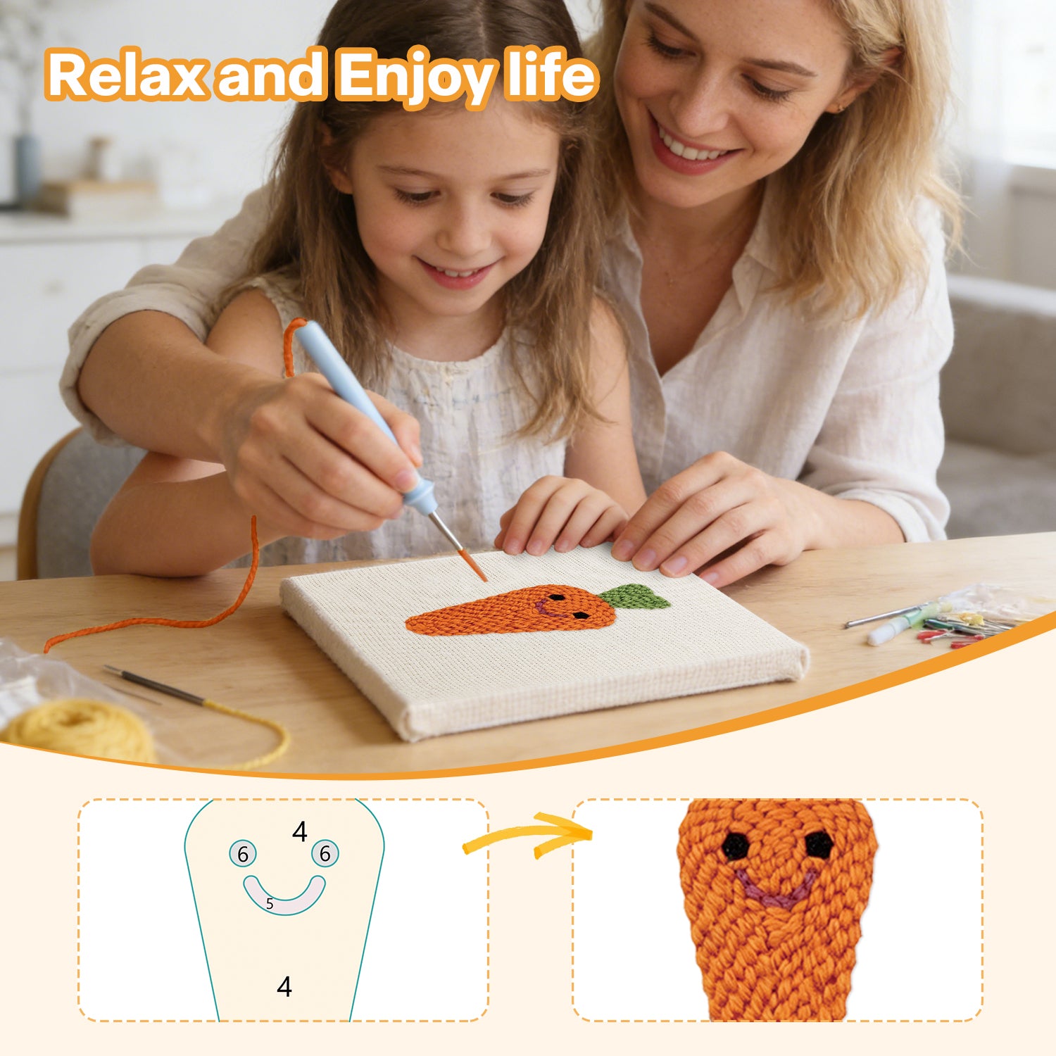 Fruits & Vegetables 33 | Mini Punch Needle Kit