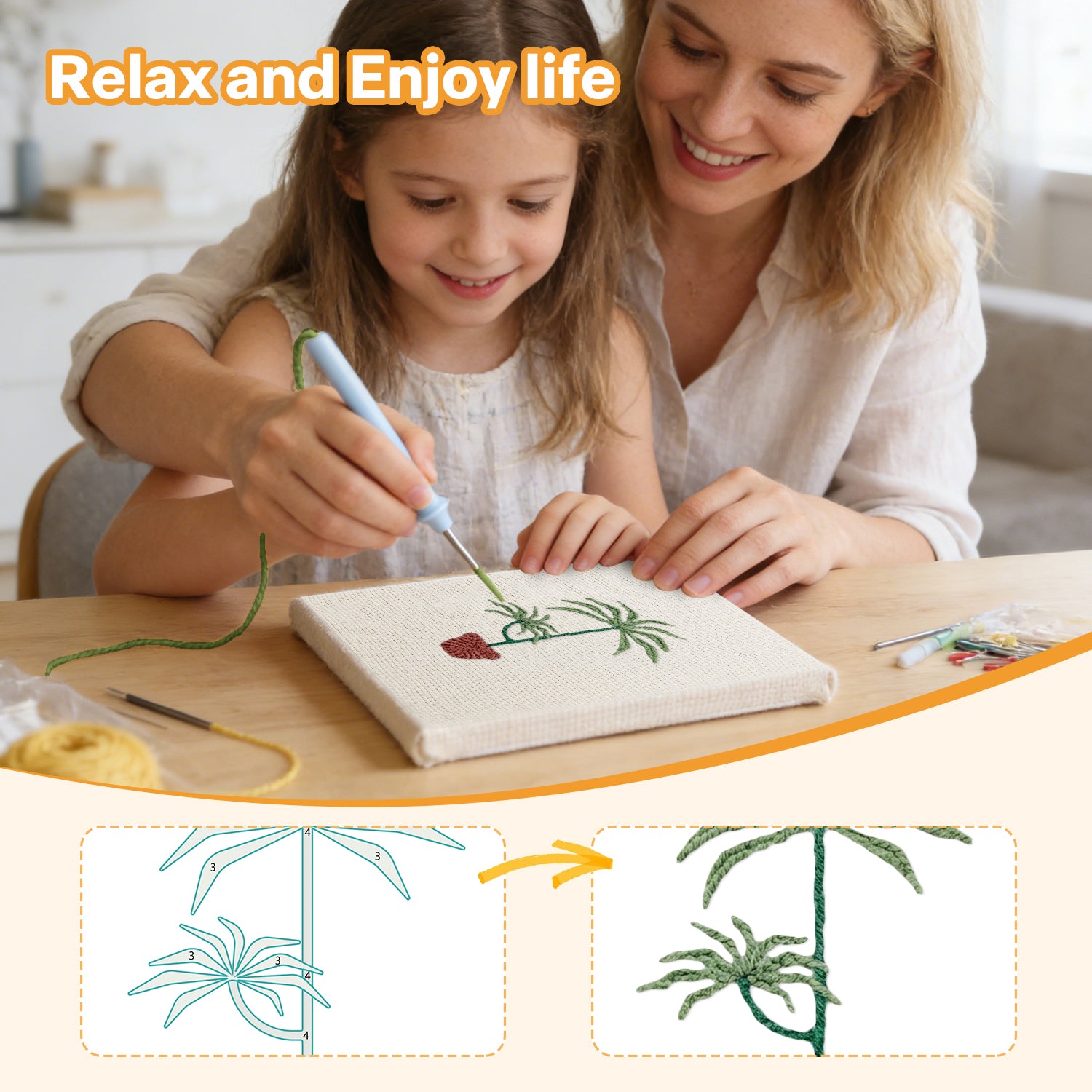 Potted Plants 15 | Mini Punch Needle Kit