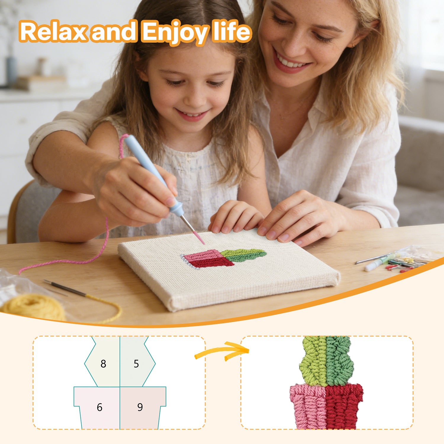 Cactus & Succulents 7 | Mini Punch Needle Kit
