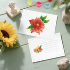 5 Postcards – Flowers Set | Paint by Number
