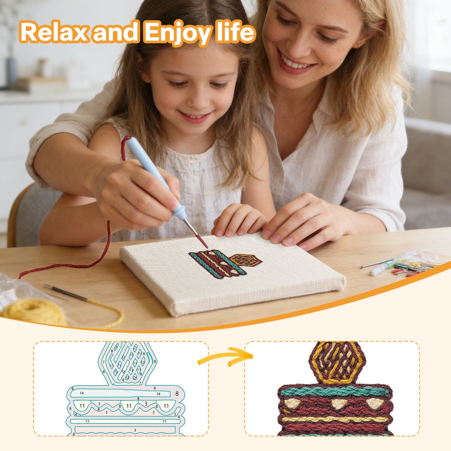 Snacks & Desserts 10 | Mini Punch Needle Kit