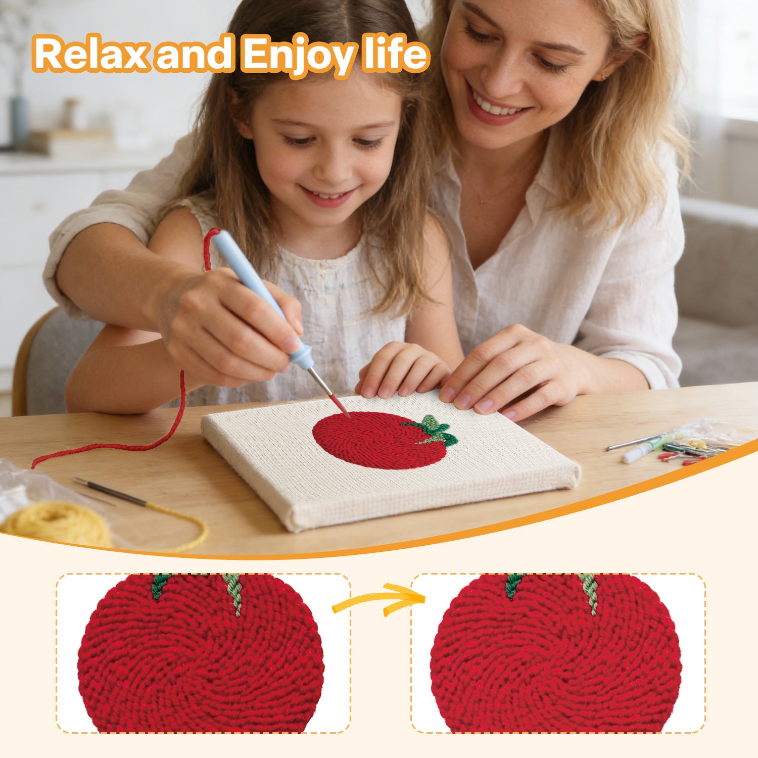 Fruits & Vegetables 2 | Mini Punch Needle Kit