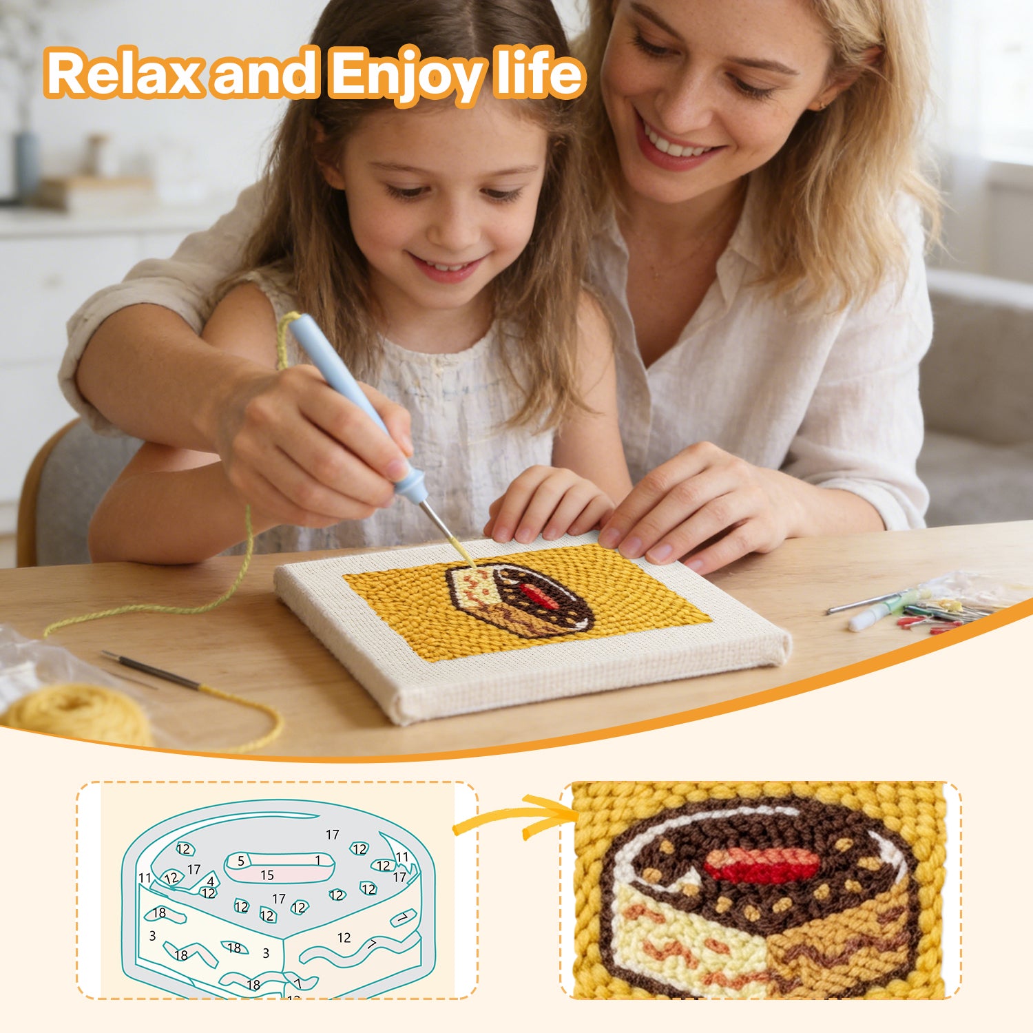Snacks & Desserts 22 | Mini Punch Needle Kit