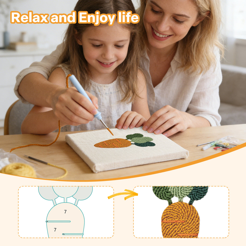 Fruits & Vegetables 31 | Mini Punch Needle Kit