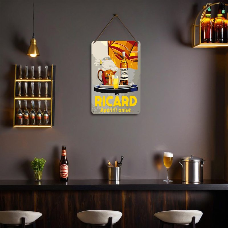 Metal Paint by Number Poster – Ricard Aperitif