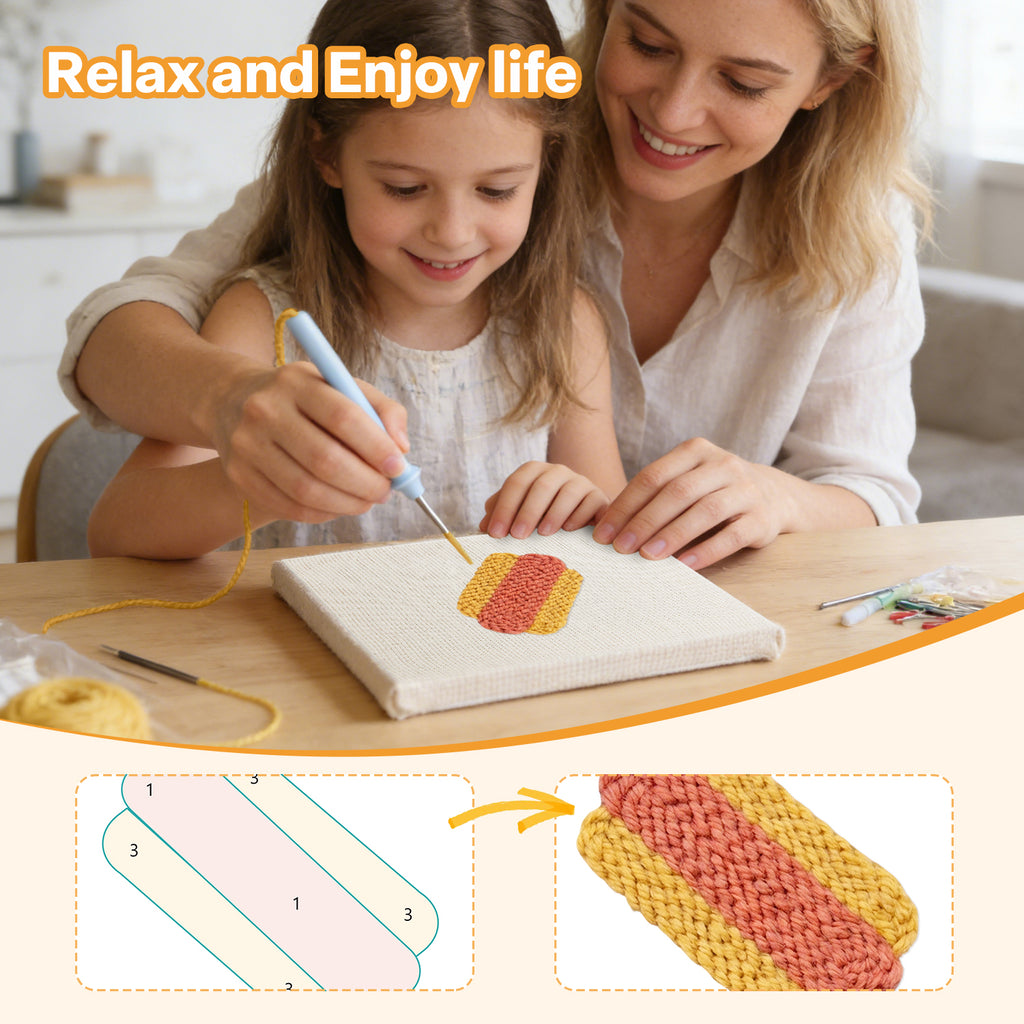 Snacks & Desserts 2 | Mini Punch Needle Kit