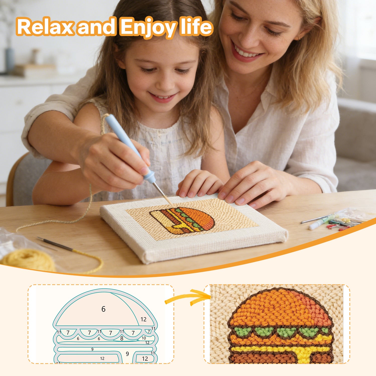 Snacks & Desserts 27 | Mini Punch Needle Kit