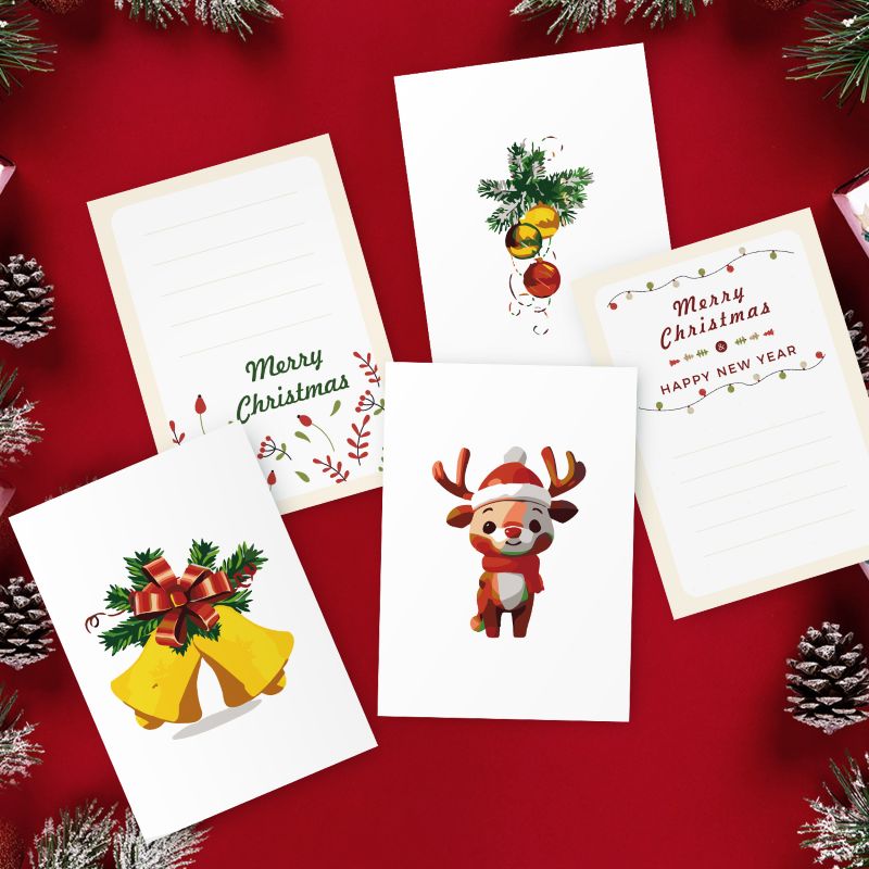 5 Postcards – Christmas Set | Paint by Number