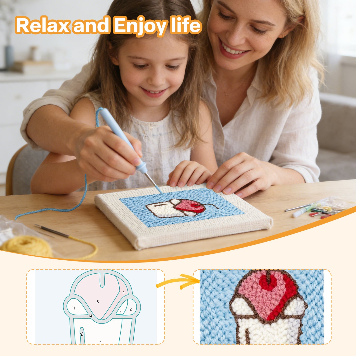 Snacks & Desserts 17 | Mini Punch Needle Kit