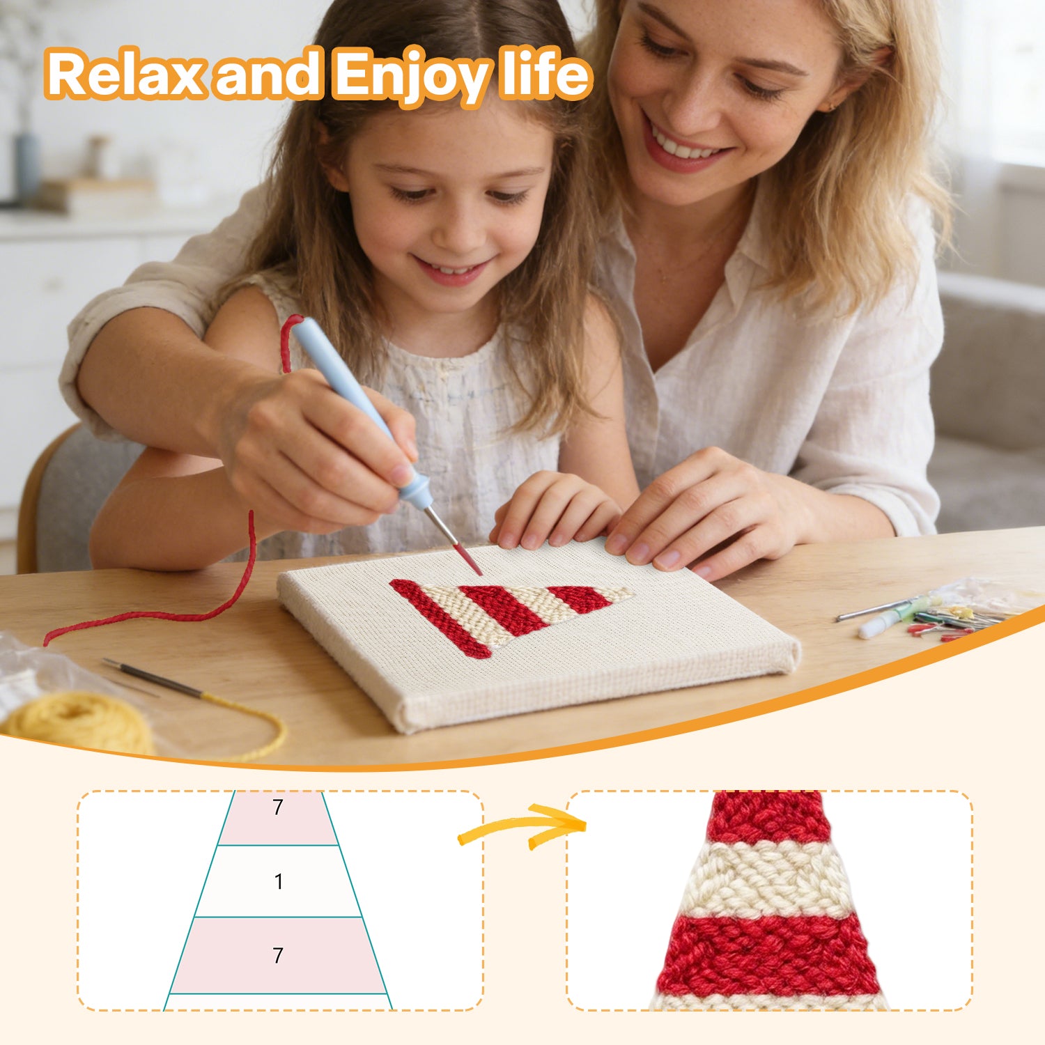 Traffic & Road Signs 1 | Mini Punch Needle Kit