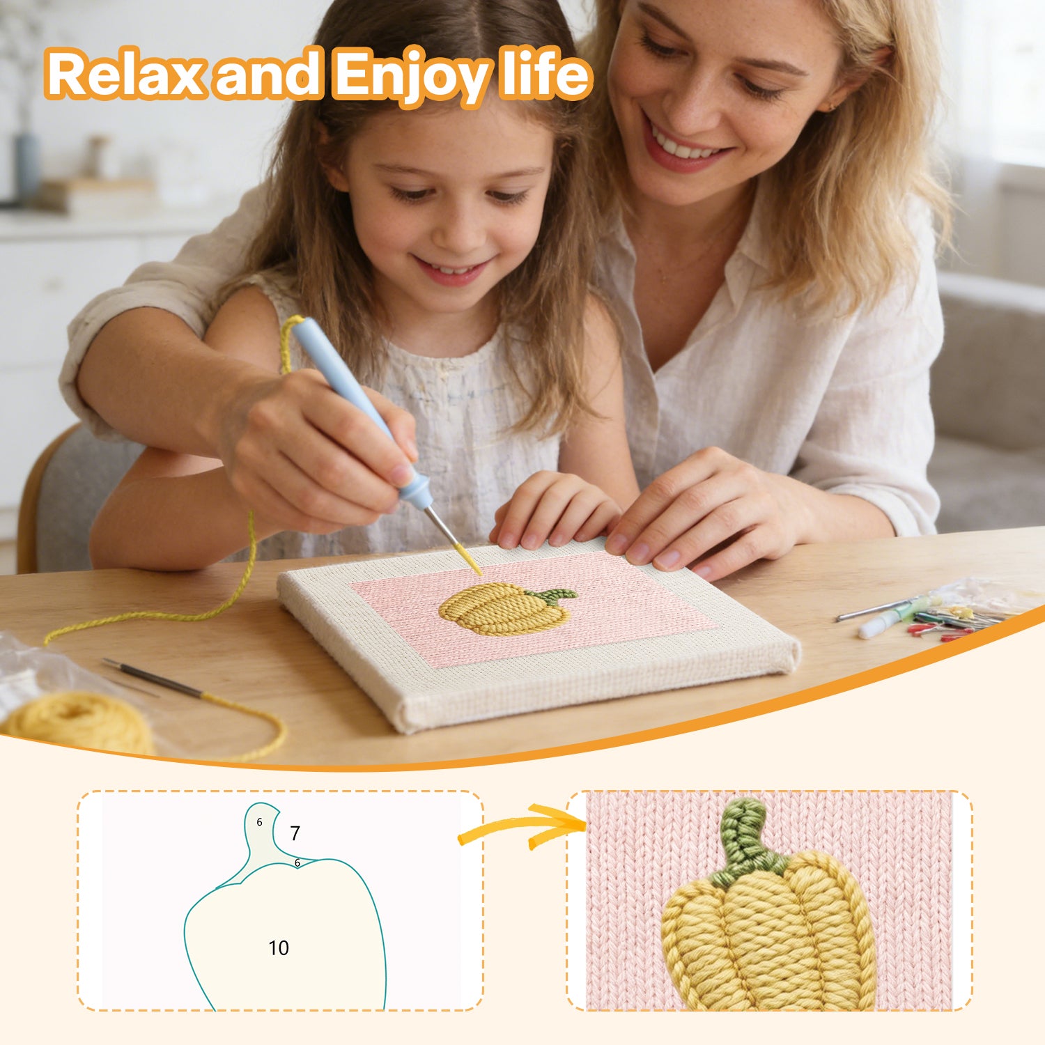 Fruits & Vegetables 19 | Mini Punch Needle Kit