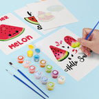 6 Mini Paintings - Summer Melon Set