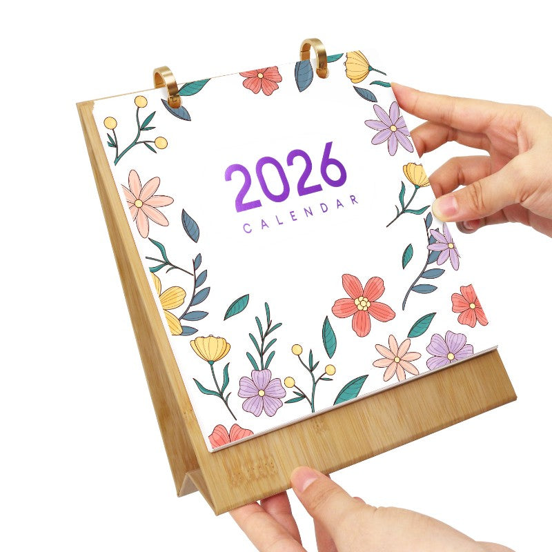 2026 Paint by Numbers desk Calendar | Flowers Edition
