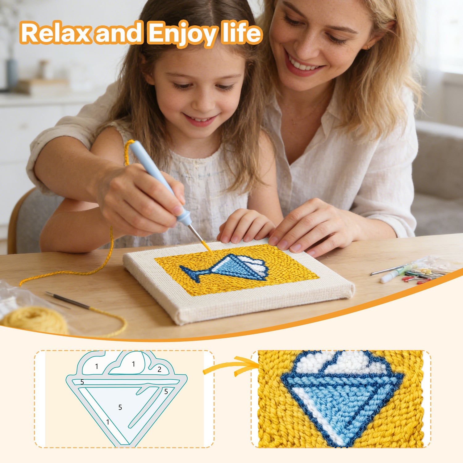 Snacks & Desserts 21 | Mini Punch Needle Kit
