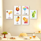 6 Mini Paintings - Summer Cocktail Set