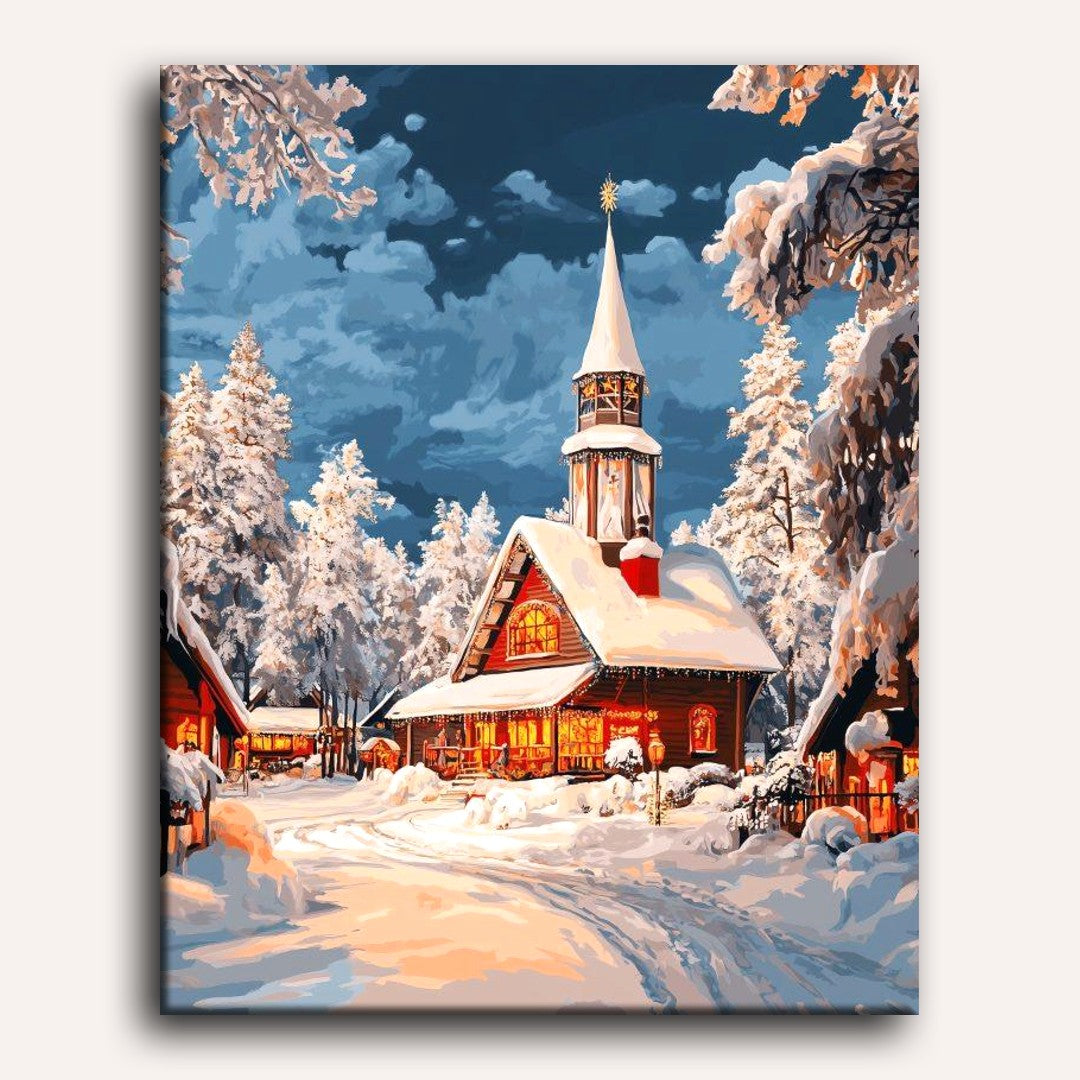 Santa Claus Village in Rovaniemi | Paint by Numbers