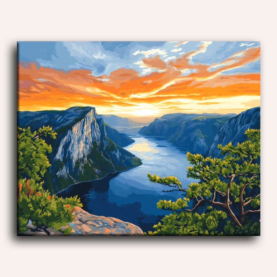 Preikestolen in Norway | Paint by Numbers