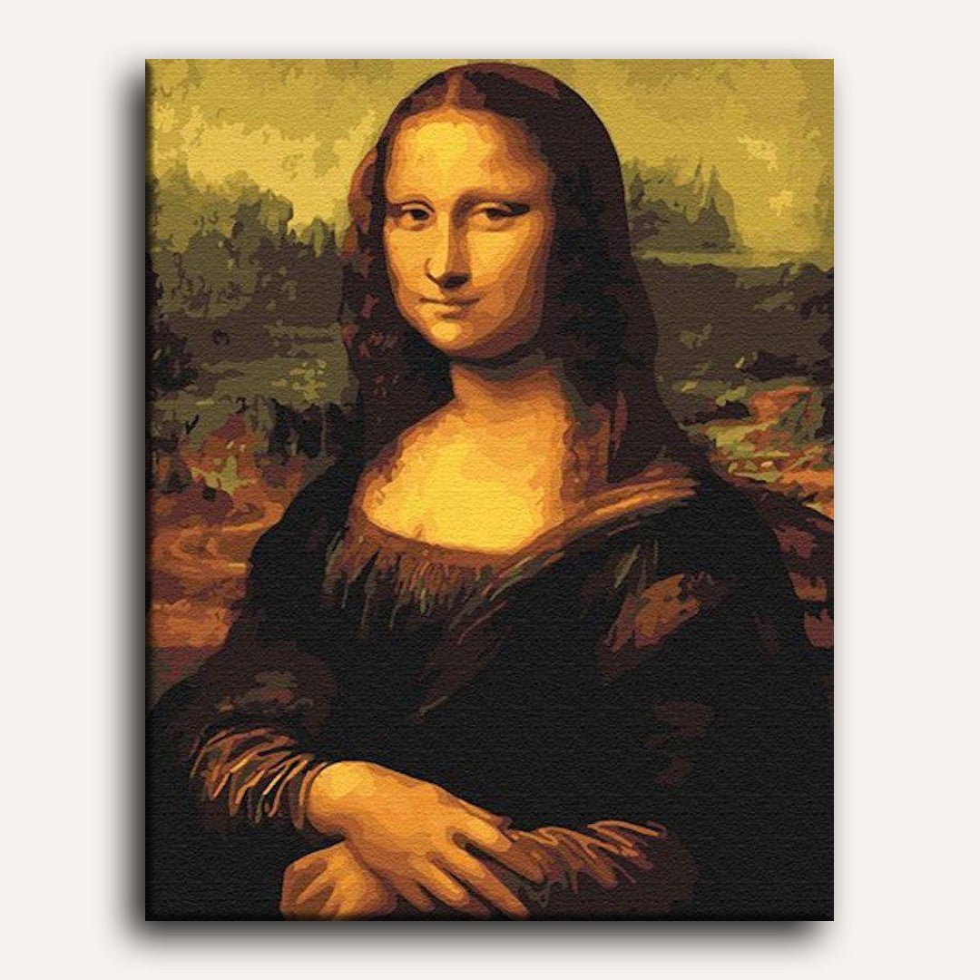 Mona Lisa drinking wine | Paint by Numbers