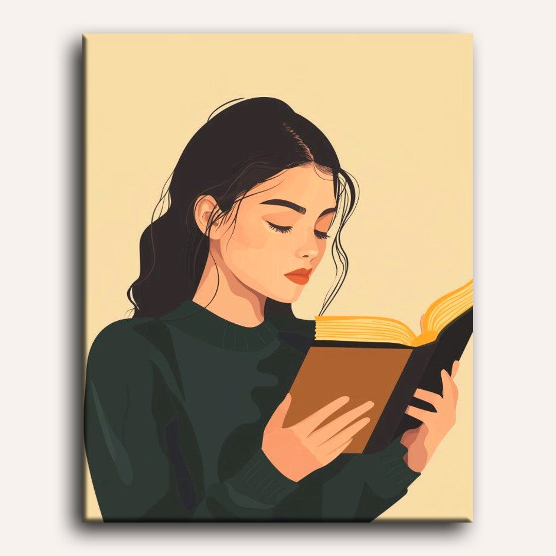 Woman Reading | Paint by Numbers