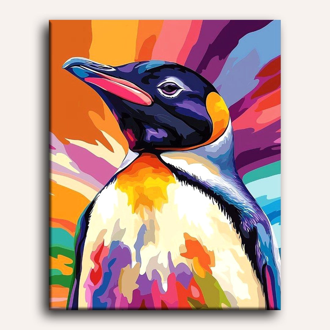 Abstract Colorful Penguin | Paint by Numbers