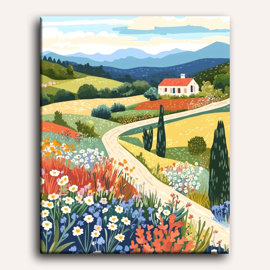 Hill landscape | Paint by Numbers