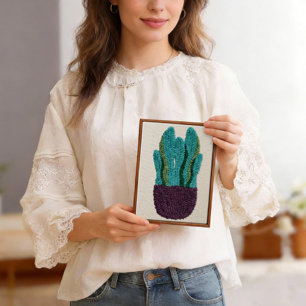 Potted Plants 11 | Mini Punch Needle Kit