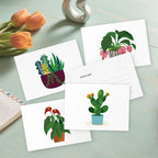 5 Postcards – Houseplants Set | Paint by Number