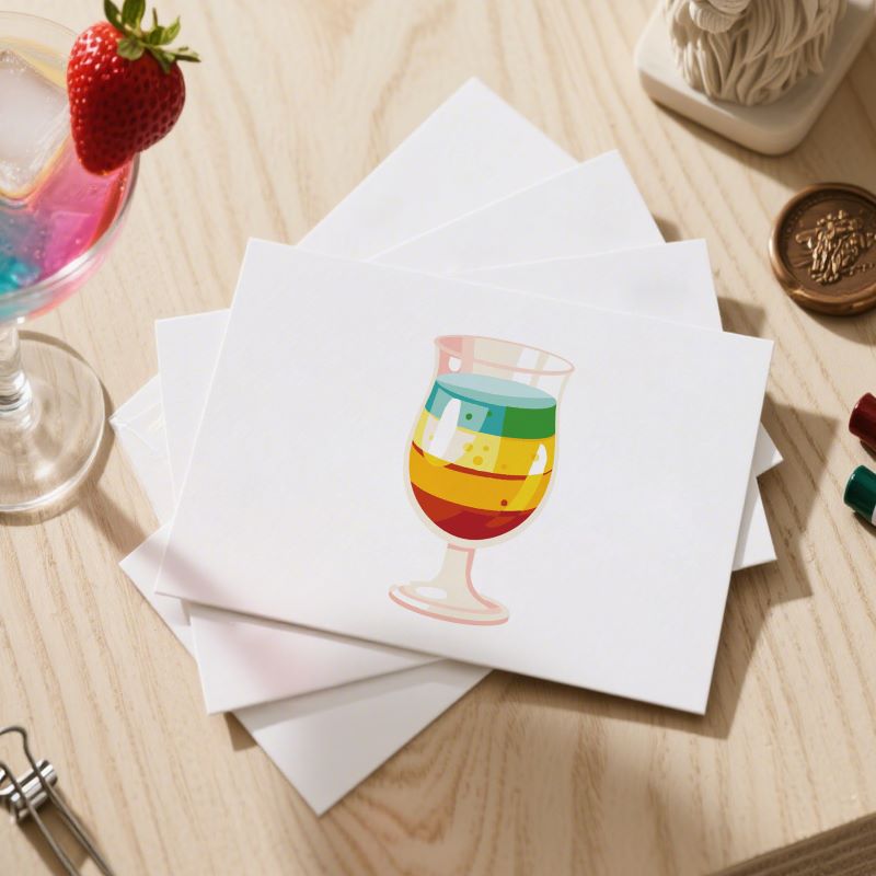 5 Postcards – Cocktail Set | Paint by Number