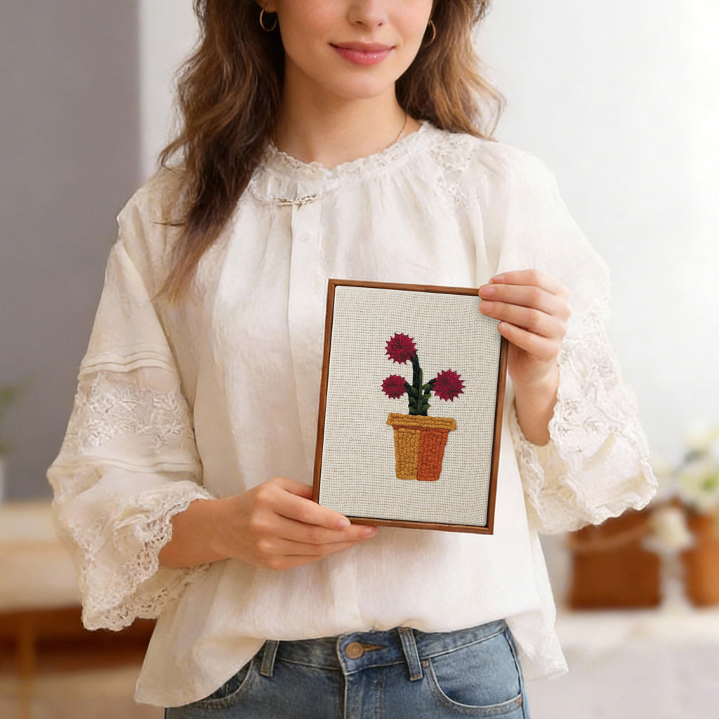 Floral Plants 4 | Mini Punch Needle Kit